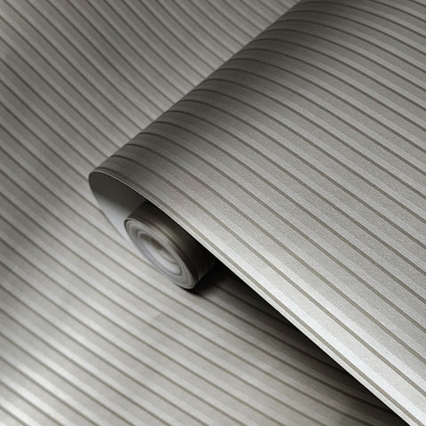 8233 Gun metal platinum silver foil metallic vertical lines contemporary wallpaper