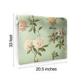 HA1289 Rhodedendrum with Script Wallpaper