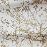 HC7516 Matte White gold metallic branches natural paperweave woven textured wallpaper