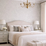 HC7517 Matte light gray off White branches natural paperweave woven textured wallpaper