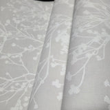 HC7517 Matte light gray off White branches natural paperweave woven textured wallpaper