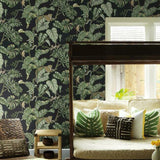 HO2143 Jungle Cat Black Wallpaper