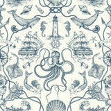 HO3361 Deep Sea Toile Wallpaper