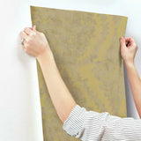 HS7956 Charleston Damask Dark Mustard Wallpaper