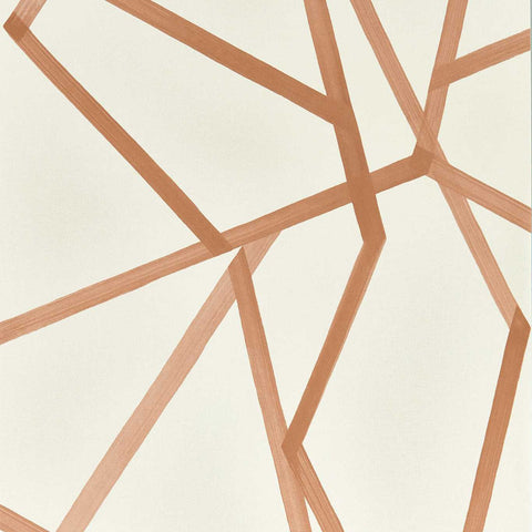 HTEW112598 SUMI Linen Copper Colour Wallpaper