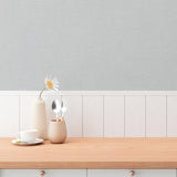 HY82114 Plain Texture Silver Grey Wallpaper