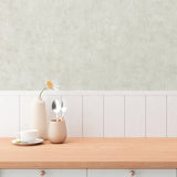 HY82116 Industrial Wash Motif Green Cream Wallpaper