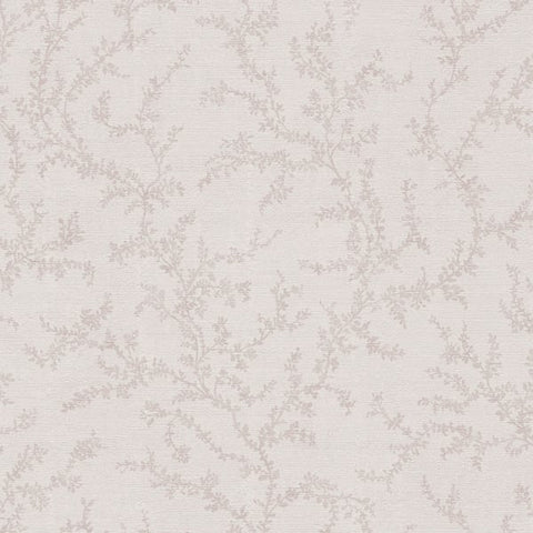 HY82120 Trailing Vines Motif Beige Silver Grey Wallpaper
