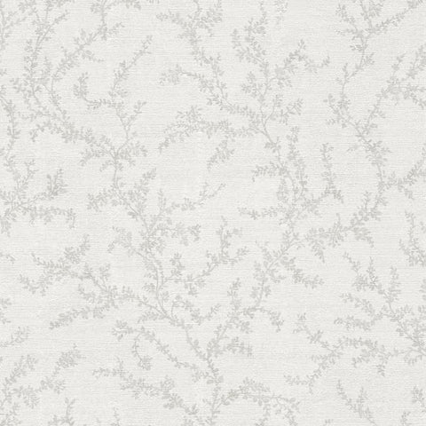 HY82121 Trailing Vines Motif Silver Grey Hygge Wallpaper 