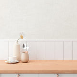 HY82124 Plain Texture White Wallpaper
