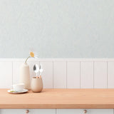 HY82127 Herringbone Weave Motif Blue Wallpaper 