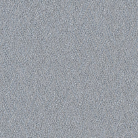 HY82129 Herringbone Weave Motif Blue Beige Wallpaper