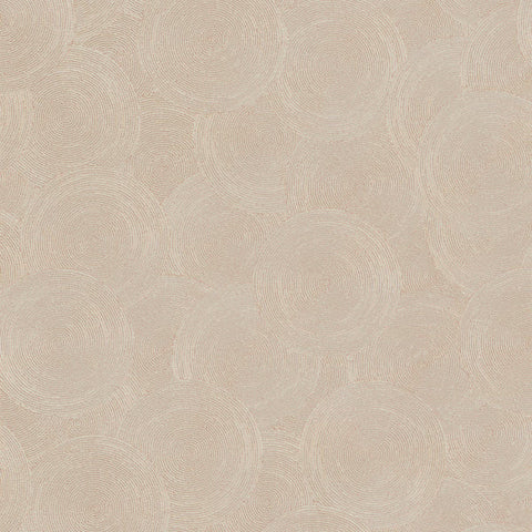 HY82133 Stone Circles Motif Bronze Brown Gold Wallpaper