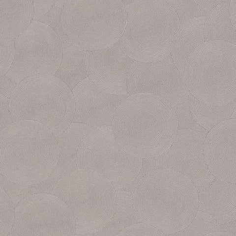 HY82134 Stone Circles Motif Bronze Brown Silver Grey Wallpaper
