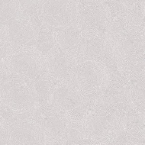 HY82135 Stone Circles Motif Cream Silver Grey Wallpaper