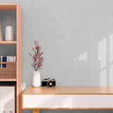 HY82141 Soft Plaster Motif Silver Grey Wallpaper
