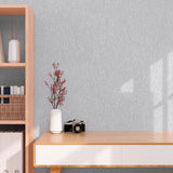 HY82144 Soft Plaster Motif Silver Grey Wallpaper