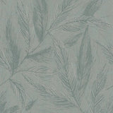 HY82150 Fern Weave Motif Green Silver Grey Wallpaper