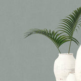 HY82155 Plain Texture Green Silver Grey Wallpaper 