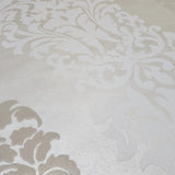 DN3800, 11710 Harmony tan off white striped damask beige champagne metallic wallpaper 3D