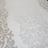 DN3800, 11710 Harmony tan off white striped damask beige champagne metallic wallpaper 3D