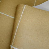 8267 Honey brown Faux leather stitch imitation modern wallpaper rolls 3D wallcovering