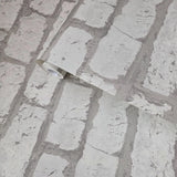 IR50800 Modern Brickwork white light gray faux brick pattern Wallpaper rolls 3D
