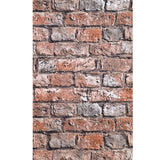 IR50801 Rust Red gray realistic distressed faux distressed brick Wallpaper 3D
