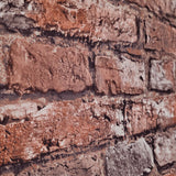 IR50801 Rust Red gray realistic distressed faux distressed brick Wallpaper 3D
