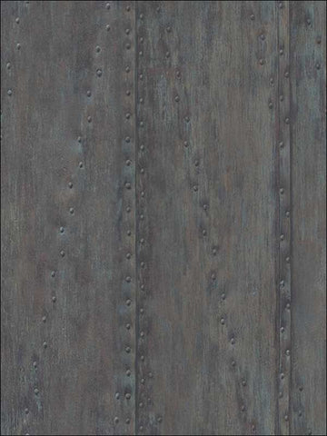 IR51000 Rusted Stud Panels Wallpaper