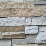 IR51201 Rustic Sand gray brown faux stacked Stone blocks wallcoverings Modern Wallpaper