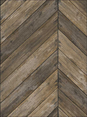 IR51707 Chevron Wood Wallpaper