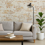 IR51901 Modern orange red white faux rustic brick distressed plaster wallpaper rolls 3D
