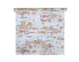 IR51901 Modern orange red white faux rustic brick distressed plaster wallpaper rolls 3D
