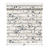 IR70108 Modern Gray white faux distressed rustic brick loft contemporary wallpaper rolls