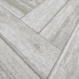 IR70405 Rustic Soft gray brown zigzag herringbone Distressed faux wood planks Wallpaper