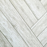 IR70405 Rustic Soft gray brown zigzag herringbone Distressed faux wood planks Wallpaper
