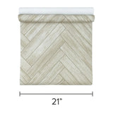 IR70406 Light brown soft beige zigzag herringbone Distressed faux wood planks Wallpaper
