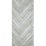 IR70406 Light brown soft beige zigzag herringbone Distressed faux wood planks Wallpaper