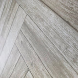 IR70406 Light brown soft beige zigzag herringbone Distressed faux wood planks Wallpaper