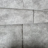IR70908 Modern industrial Gray faux distressed concrete slabs panels loft wallpaper roll