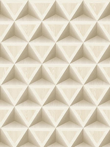 IR71405 3D Wood Geometric Wallpaper