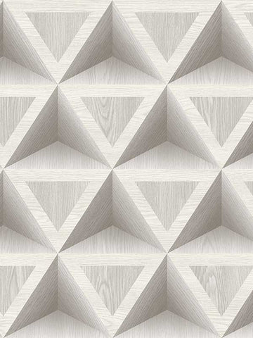 IR71406 3D Wood Geometric Wallpaper