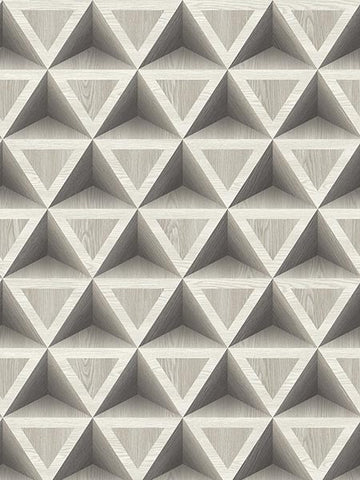 IR71410 3D Wood Geometric Wallpaper