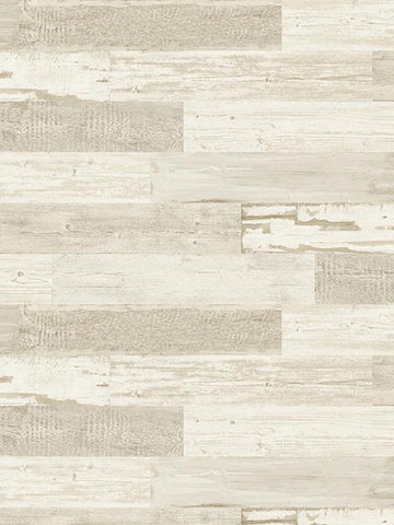 IR71505 Distressed Wood Tile Wallpaper