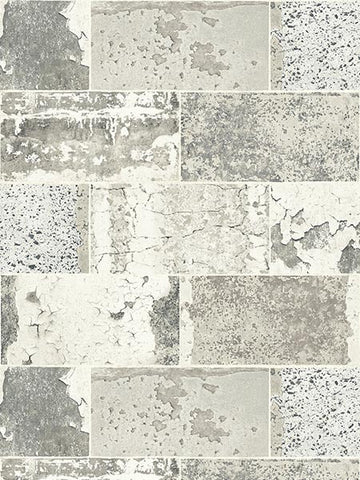 IR71908 Distressed Tile Wallpaper