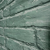 IR72004 Light Sage Green muted mint faux distressed rustic brick loft modern wallpaper