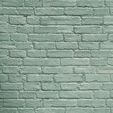 IR72004 Light Sage Green muted mint faux distressed rustic brick loft modern wallpaper