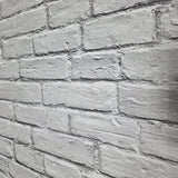 IR72008 Modern Light Gray faux distressed rustic brick loft contemporary wallpaper rolls