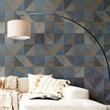 IT32417 Geometrico Congo Modern Geometric Design Raised Stripes Wallpaper